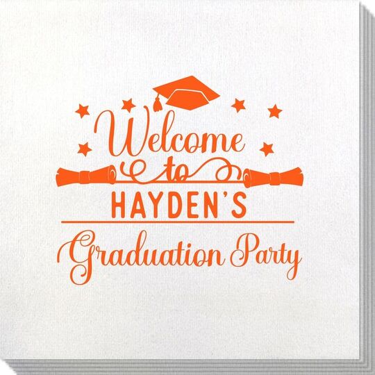 Graduation Party Bamboo Luxe Napkins